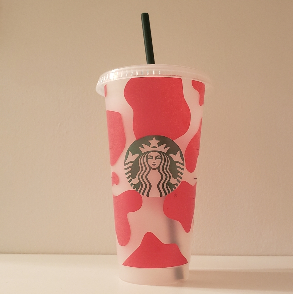 Cow print Starbucks tumbler